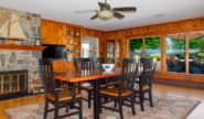 The Mason House dining room with lake view